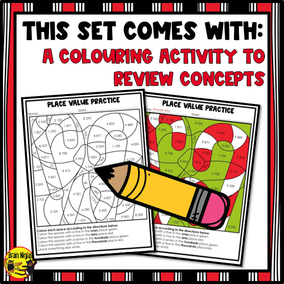 Christmas Math Worksheets | Numbers to 1000 | Paper