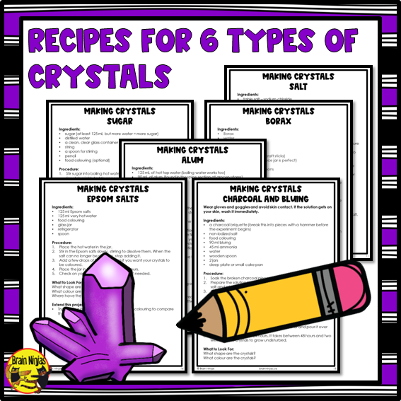 Crystals and Chemistry Lessons and Activities | Paper and Digital