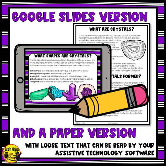 Crystals and Chemistry Lessons and Activities | Paper and Digital