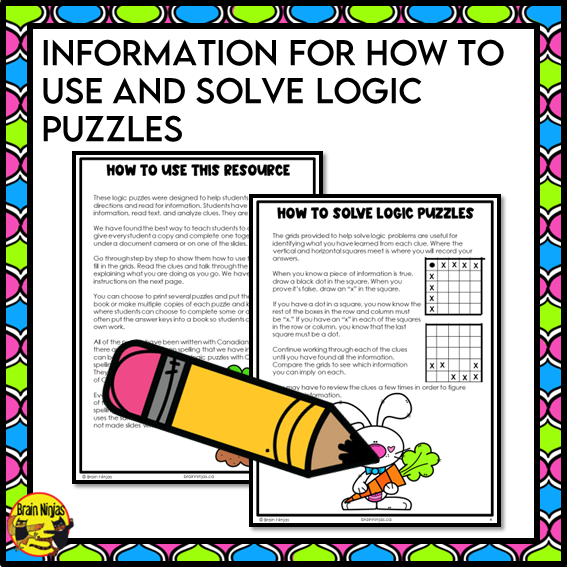 Easter Logic Puzzles | Paper and Digital