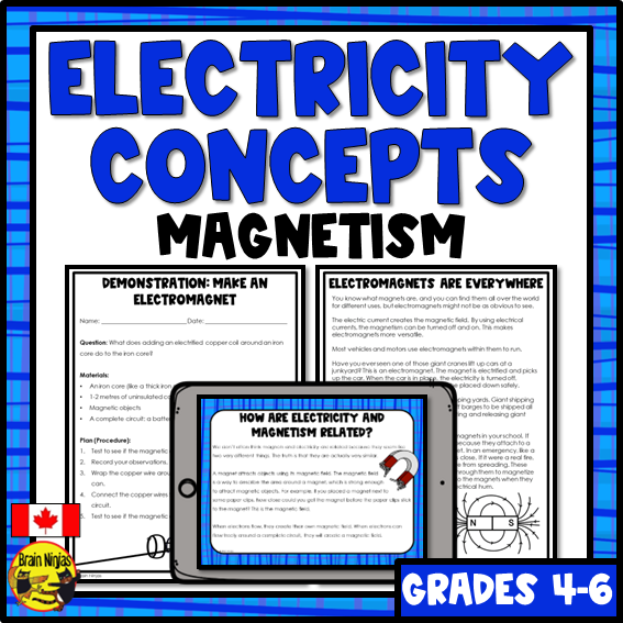 Magnetism and electricity 4th grade worksheets deals