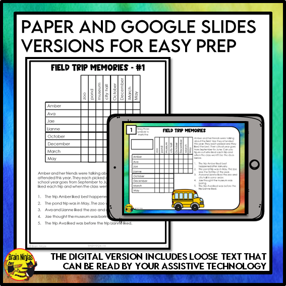 End of the Year Logic Puzzles | Paper and Digital