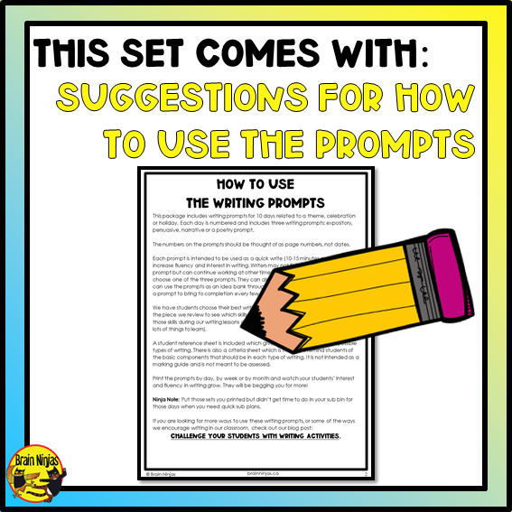 End of the Year Writing Prompts | Paper and Digital