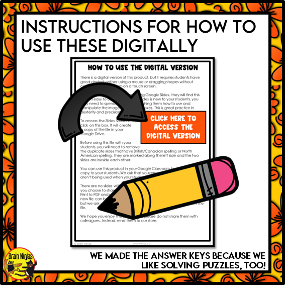 Fall Logic Puzzles | Paper and Digital