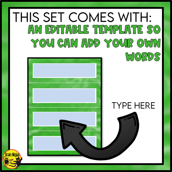 Managing Feelings Word Wall Words | Health and Wellness Materials | Paper