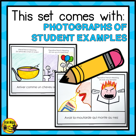 French Idiom Lesson and Activity | Expressions idiomatiques | Paper