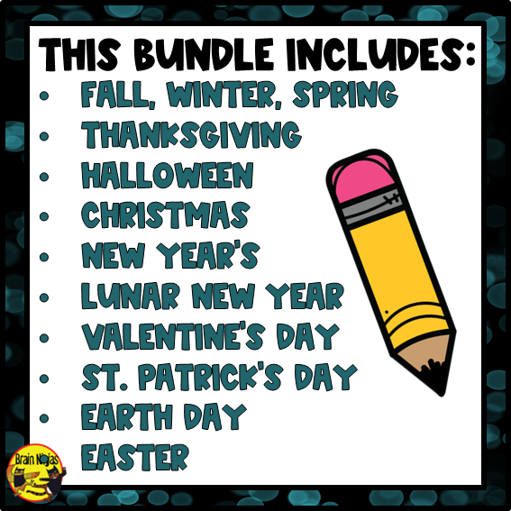 Holiday Math Worksheets Bundle | Numbers to 1 000 000 | Paper