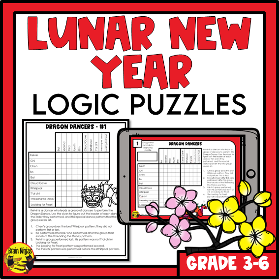 Lunar New Year Logic Puzzles | Paper and Digital