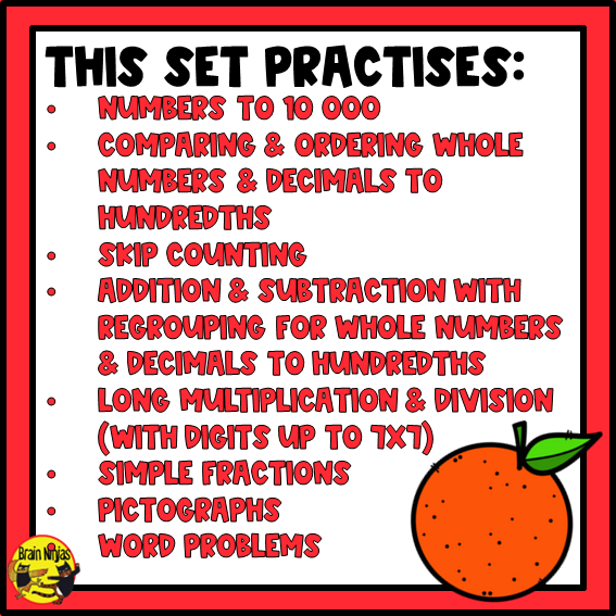 Lunar New Year Math Worksheets | Numbers to 10 000 | Paper