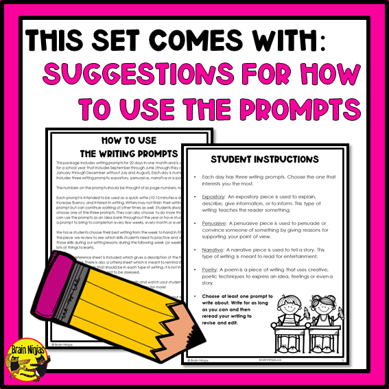 May Monthly Writing Prompts | Paper and Digital