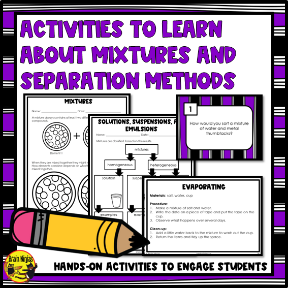 Chemistry Lessons | Mixtures and Separation Techniques | Paper and Digital