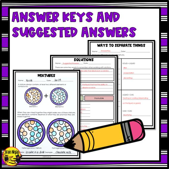Chemistry Lessons | Mixtures and Separation Techniques | Paper and Digital