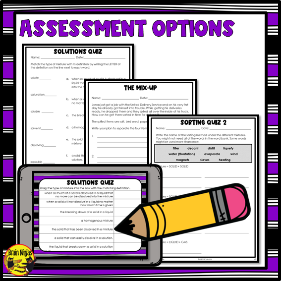 Chemistry Lessons | Mixtures and Separation Techniques | Paper and Digital