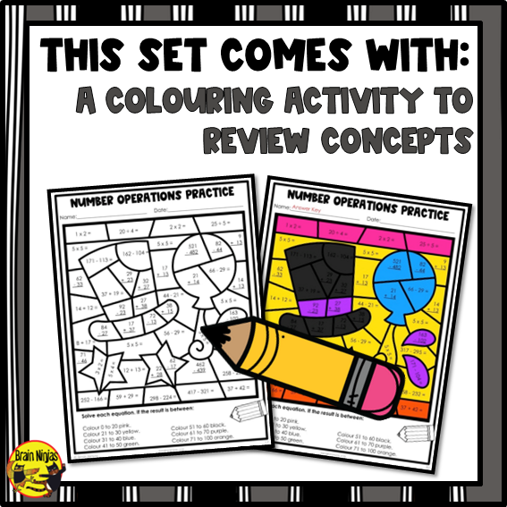 New Years Math Worksheets | Numbers to 1000 | Paper