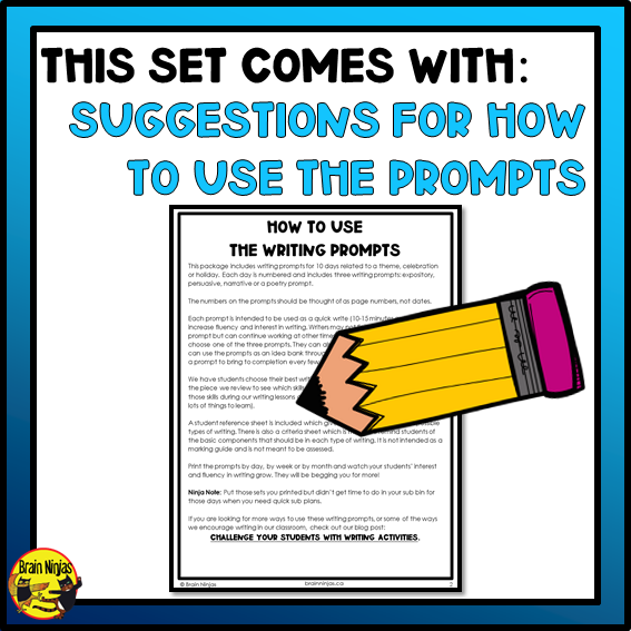 New Year Writing Prompts | Paper and Digital
