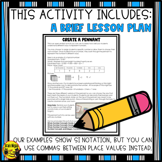 Free Number Sense and Place Value Activity | Paper | Grade 3 Grade 4 Grade 5 Grade 6