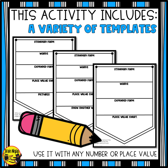 Free Number Sense and Place Value Activity | Paper | Grade 3 Grade 4 Grade 5 Grade 6