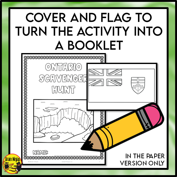 Ontario Geography Scavenger Hunt | Paper and Digital