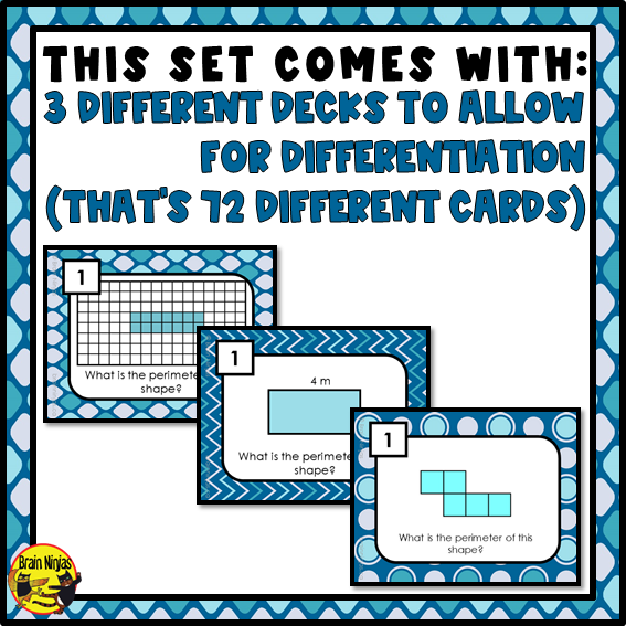 Perimeter Math Task Cards | Paper and Digital | Grade 4 Grade 5