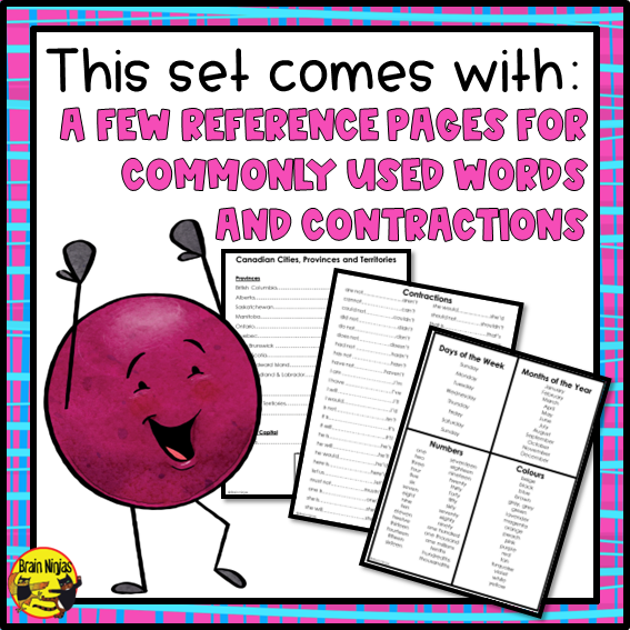 Personal Word Wall Book | Canadian Spellings | Paper