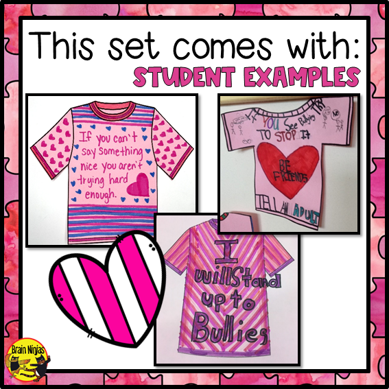 Pink Shirt Day | Health and Wellness Activity | Paper | Grade 4 Grade 5 Grade 6