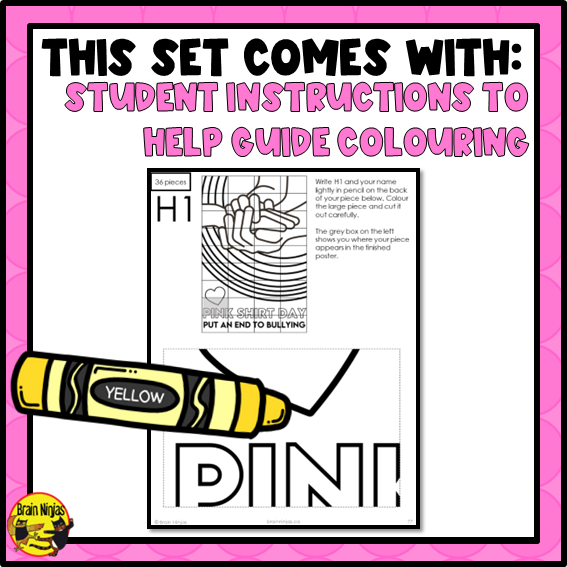 Pink Shirt Day Collaborative Poster | Paper