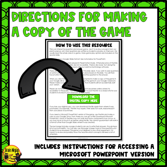 Plant Growth and Changes | Interactive Review Game | Digital
