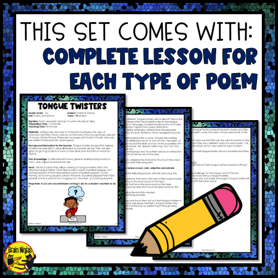 Poetry Through Drama | Lessons and Activities | Paper and Digital