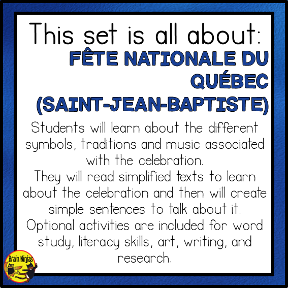 Francophone Celebrations in Canada | Le Fête nationale du Québec Saint Jean Baptiste | Paper and Digital