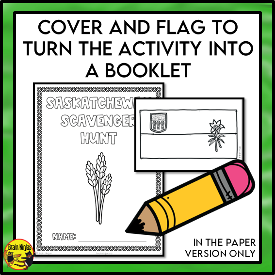 Saskatchewan Geography Scavenger Hunt | Paper and Digital