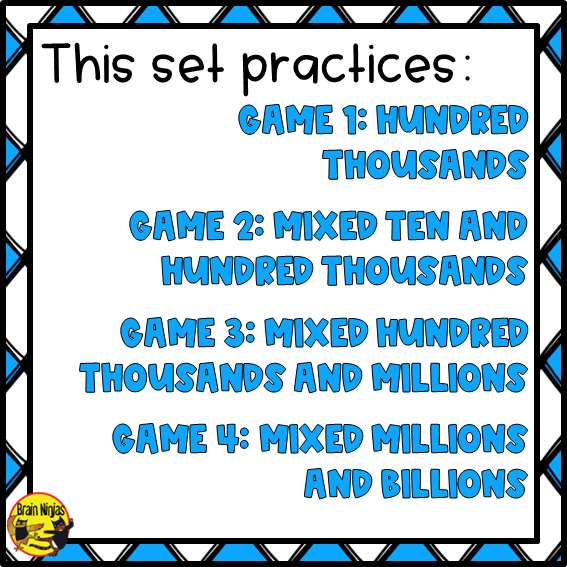 Saying Big Numbers Game | Up To Billions | Paper