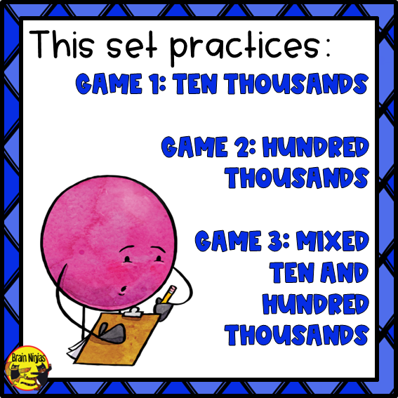Saying Numbers Game | Up To Hundred Thousands | Paper