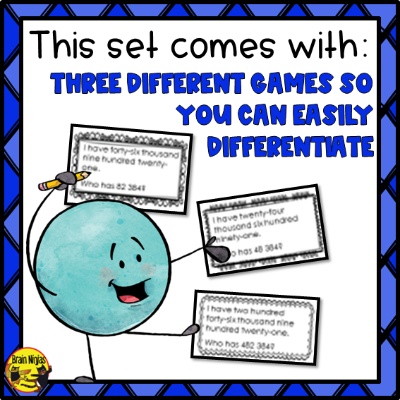 Saying Numbers Game | Up To Hundred Thousands | Paper