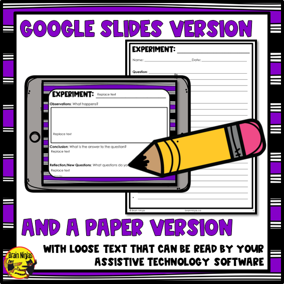 Free Chemistry Experiment Pages | Paper and Digital