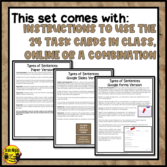 Types of Sentences | Pirate | Paper and Digital