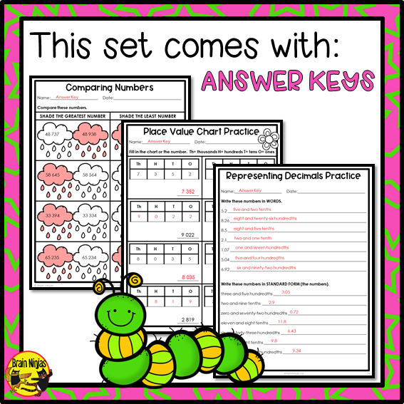 Spring Math Worksheets | Paper | Grade 4