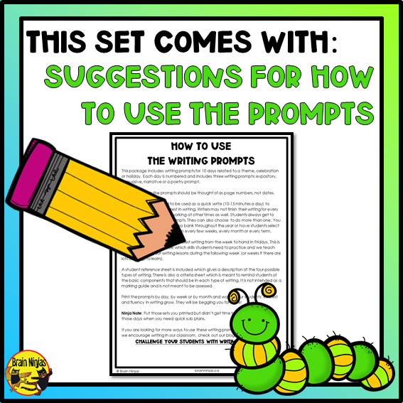 Spring Writing Prompts | Paper and Digital