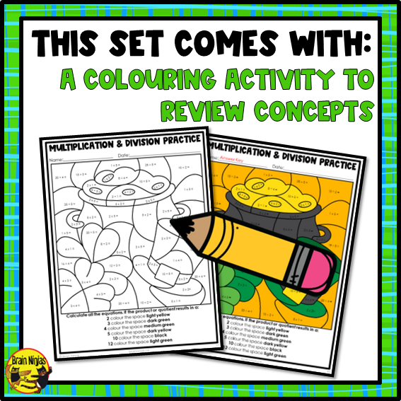 St Patricks Day Math Worksheets | Numbers to 1000 | Paper