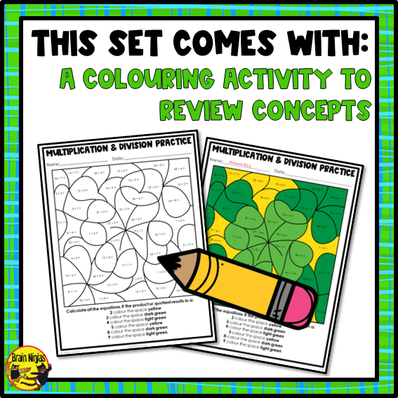 St Patricks Day Math Worksheets | Numbers to 1 000 000 | Paper
