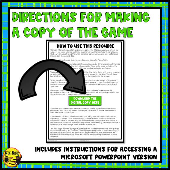 Waste In Our World Interactive Review Game | Digital