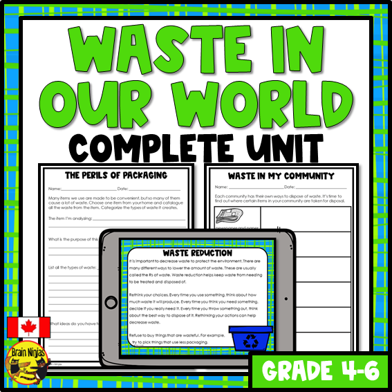 Waste In Our World Unit | Paper and Digital