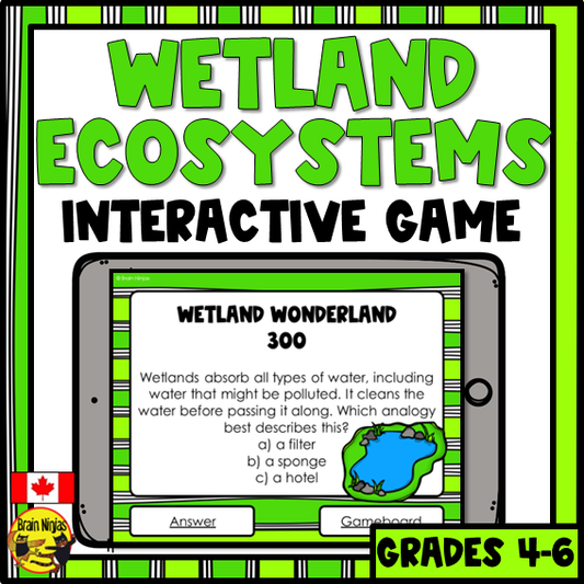 Wetlands Interactive Review Game | Digital
