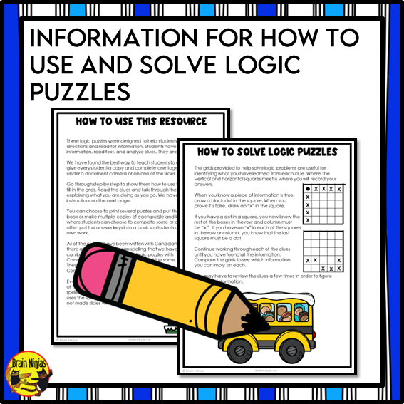 Winter Logic Puzzles | Paper and Digital
