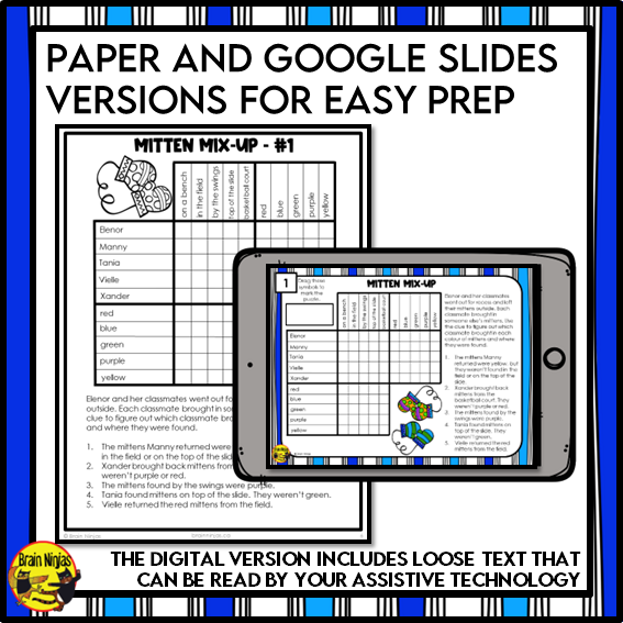 Winter Logic Puzzles | Paper and Digital