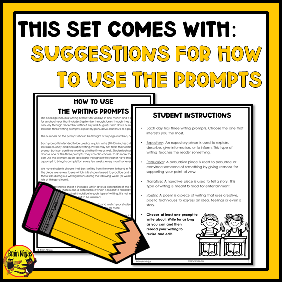 Free Daily Writing Prompts | Monthly Sample | Paper and Digital