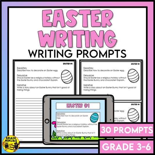 Easter Writing Prompts | Paper and Digital