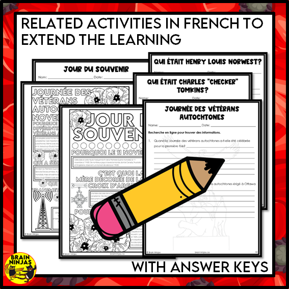 French Remembrance Day Collaborative Poster Bundle | Paper