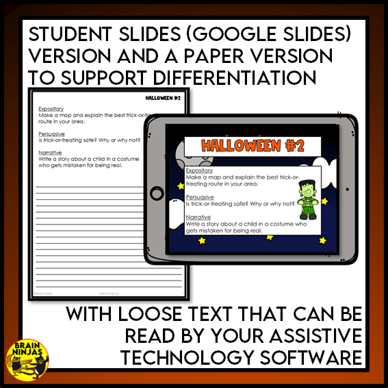 Halloween Writing Prompts | Paper and Digital