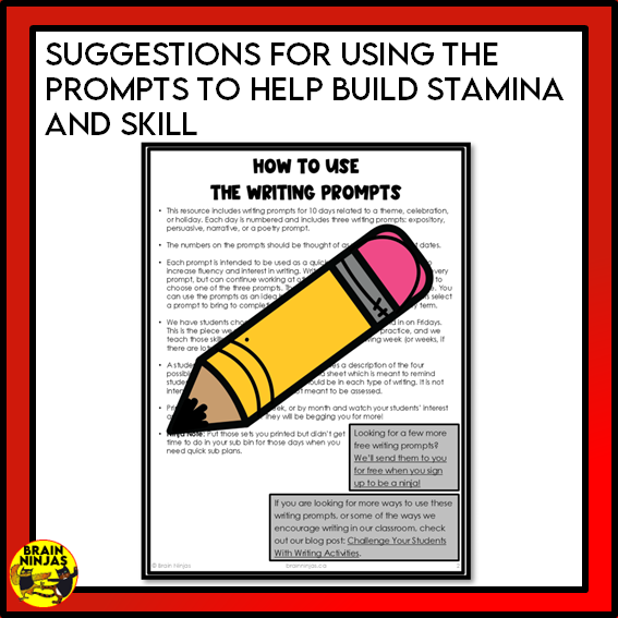 Lunar New Year Writing Prompts | Paper and Digital