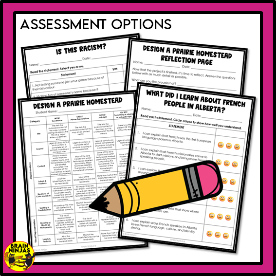 Alberta Social Studies Grade 3 Time and Place Unit | Paper and Digital